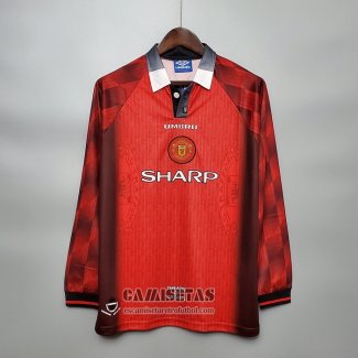 Camiseta Manchester United Primera Manga Larga Retro 1996