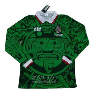 Camiseta Mexico Primera Manga Larga Retro 1998