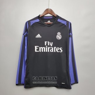 Camiseta Real Madrid Tercera Manga Larga Retro 2016-2017