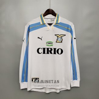 Camiseta Lazio Segunda Manga Larga Retro 2000-2001