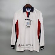 Camiseta Inglaterra Primera Manga Larga Retro 1998