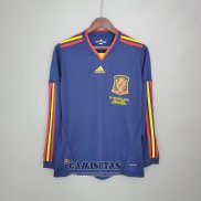 Camiseta Espana Segunda Manga Larga Retro 2010