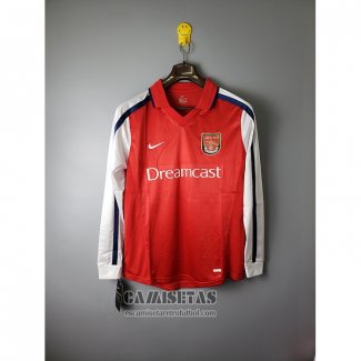 Camiseta Arsenal Primera Manga Larga Retro 2000