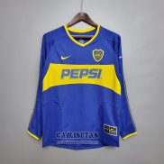 Camiseta Boca Juniors Primera Manga Larga Retro 2003-2004