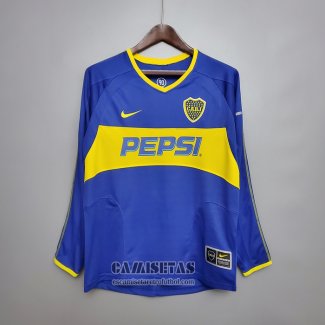 Camiseta Boca Juniors Primera Manga Larga Retro 2003-2004