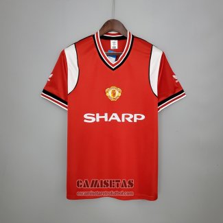 Camiseta Manchester United Primera Retro 1985-1986