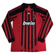 Camiseta AC Milan Primera Retro Manga Larga 2007-2008