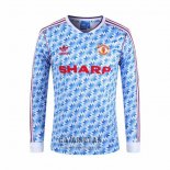 Camiseta Manchester United Segunda Manga Larga Retro 1990-1992