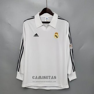 Camiseta Real Madrid Primera Manga Larga Retro 2001-2002