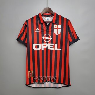 Camiseta AC Milan Primera Retro 1999-2000