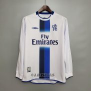 Camiseta Chelsea Segunda Manga Larga Retro 2003-2005