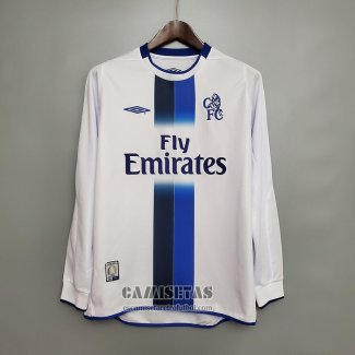 Camiseta Chelsea Segunda Manga Larga Retro 2003-2005