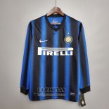 Camiseta Inter Milan Primera Manga Larga Retro 2010-2011